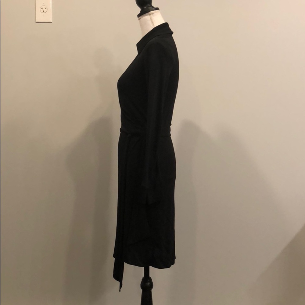 Diane Von Furstenberg Black Wrap Dress - Picture 4 of 6